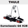 แร็คจักรยาน thule euroclassic G6 928 สำหรับบรรทุกจักยาน 2 คัน แร็คจักรยานหลังคารถ สามารถยึดกับตัวจักรยานได้ทุกยี่ห้อ