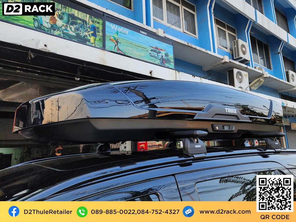 Ford Everest ติดตั้ง กล่องเก็บสัมภาระบนหลังคา THULE Roofbox รุ่น Motion XT Size XL