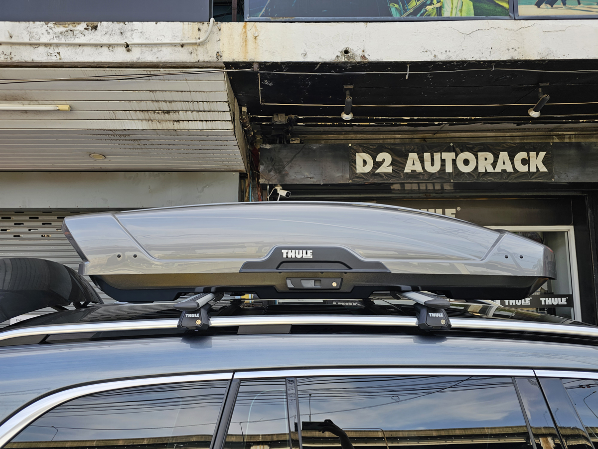 Benz GLS 350d ติดตั้ง ที่วางของบนหลังคารถ THULE Roofbox รุ่น Motion XT Size XL