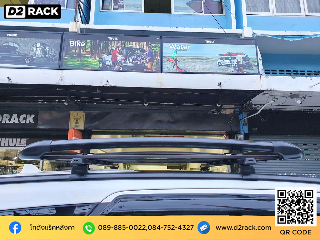 Ford Everest ติดตั้ง ตะแกรงบนหลังคา SCR Roofrack รุ่น RR04 100x150 cm