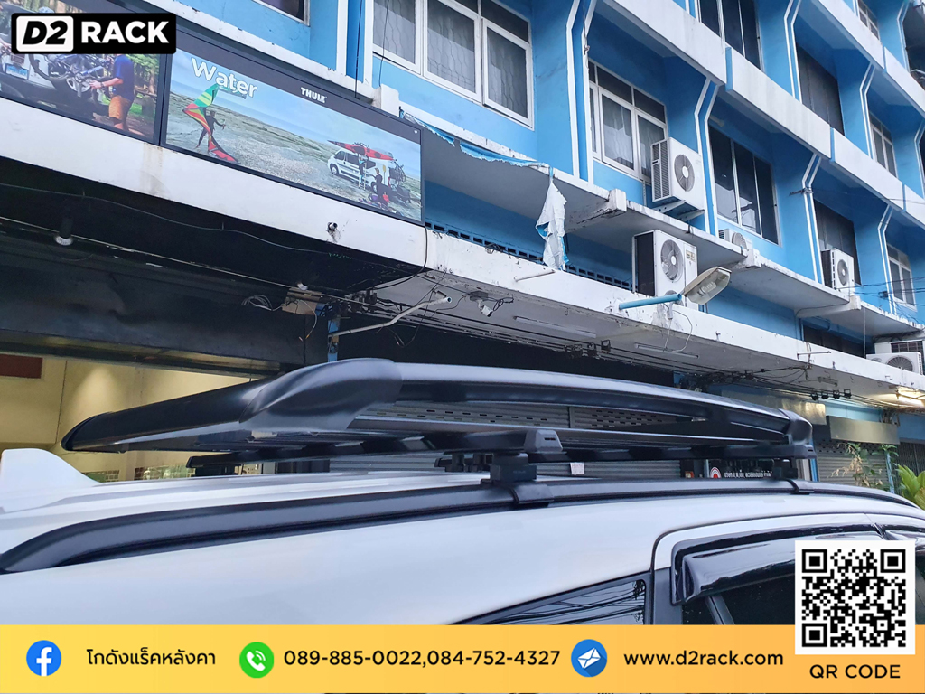 Ford Everest ติดตั้ง ถาดใส่ของบนหลังคา SCR Roofrack รุ่น RR04 100x150 cm