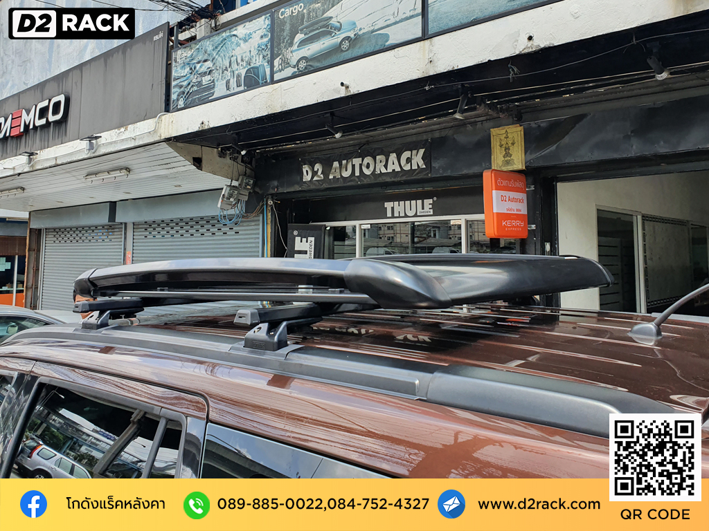 Nissan Terra ติดตั้ง แร็คสัมภาระบนหลังคา SCR Roofrack รุ่น RR04 100x150 cm