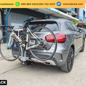 แร็คท้ายรถแขวนจักรยาน THULE Xpress 970 ติดตั้งกับ Benz GLA250 แร็คจักรยานหลังคา แร็คแขวนจักรยาน เบนซ์ จีเอลเอ 250