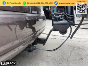 แร็คจักรยานท้ายรถ THULE EasyFold 934 XT ติดตั้งกับ Hyundai H1 rackจักรยาน แร็คติดรถจักรยาน ฮุนได เอชวัน