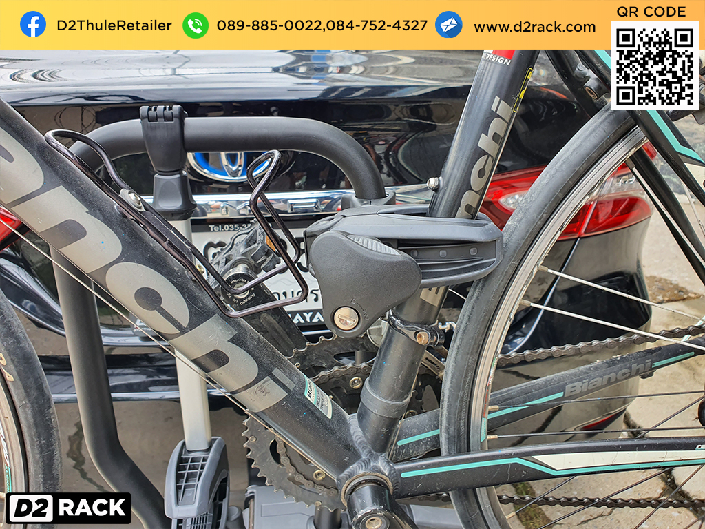 rackจักรยานติดท้ายรถ THULE EasyFold 933 XT ติดตั้งกับ Toyota Camry แร็คท้ายจักรยาน แรคจักรยาน โตโยต้า คัมรี่