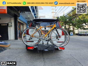 rackหลังคาจักรยาน THULE EasyFold 933 XT ติดตั้งกับ Volvo XC90 แร็คจักรยานsuv แขวนจักรยานท้ายรถ วอลโว่ เอ็กซ์ซี 90