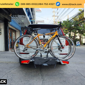 rackหลังคาจักรยาน THULE EasyFold 933 XT ติดตั้งกับ Volvo XC90 แร็คจักรยานsuv แขวนจักรยานท้ายรถ วอลโว่ เอ็กซ์ซี 90