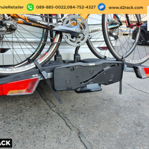 แร็คจักรยานติดท้ายรถ THULE EasyFold 933 XT ติดตั้งกับ Volvo XC90 แร็คจักรยานราคา แร็คใส่จักรยานท้ายรถ วอลโว่ เอ็กซ์ซี 90
