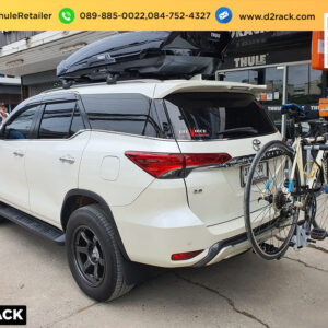 แร็คยึดท้ายรถยนต์ THULE HangOn 972 ติดตั้งกับ Toyota Fortuner แร็คบรรทุกจักรยาน rackจักรยานติดท้ายรถ โตโยต้า ฟอร์จูนเนอร์