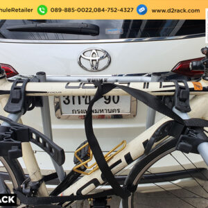 แร็คท้ายรถแขวนจักรยาน THULE HangOn 972 ติดตั้งกับ Toyota Fortuner แร็คจักรยานหลังคา แร็คแขวนจักรยาน โตโยต้า ฟอร์จูนเนอร์