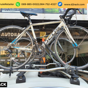 แร็คติดรถจักรยาน THULE รุ่น ProRide 598 ติดตั้งกับ Benz CSL63 ที่แขวนจักรยานหลังรถ rackแขวนจักรยานบนหลังคารถ เบนซ์ ซีเอสเอล 63