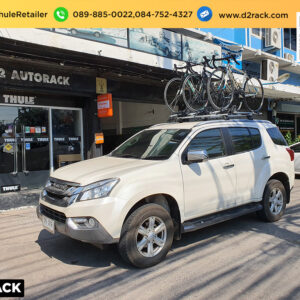 แร็คบรรทุกจักรยาน THULE ProRide 598 ติดตั้งกับ Isuzu Mu-x rackหลังคาTHULE แร็คแขวนจักรยาน อีซูซุ มิวเอ็กซ์