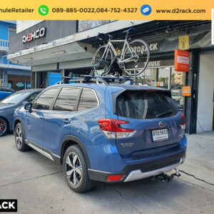 แร็คจักรยานบนหลังคารถ THULE ProRide 598 ติดตั้งกับ Subaru Forester rackจักรยาน แร็คติดรถจักรยาน ซูบารุ ฟอเรสเตอร์