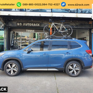 แร็คใส่จักรยาน THULE ProRide 598 ติดตั้งกับ Subaru Forester แร็คจักรยานมือสอง แร็คล็อคจักรยาน ซูบารุ ฟอเรสเตอร์