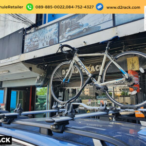 แร็คใส่จักรยานบนหลังคารถ THULE ProRide 598 ติดตั้งกับ Subaru Forester แร็คยึดจักรยานบนหลังคารถ thaibikerack ซูบารุ ฟอเรสเตอร์