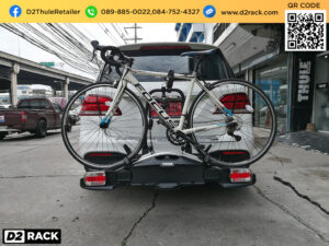 แร็คห้อยจักรยาน THULE Velocompact 925 ติดตั้งกับ Benz GLE 500e rackBuzzRackมือสอง แร็คจักรยานหลังคา เบนซ์ จีเอลอี 500 อี
