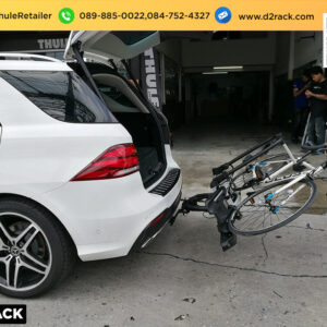 แร็คท้ายรถแขวนจักรยาน THULE Velocompact 925 ติดตั้งกับ Benz GLE 500e แร็คจักรยานทําเอง ติดตั้งแร็คจักรยาน เบนซ์ จีเอลอี 500 อี