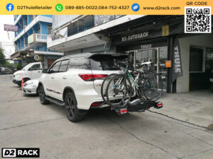 แร็คใส่จักรยาน THULE Velocompact 925 ติดตั้งกับ Toyota Fortuner แร็คจักรยานมือสอง แร็คล็อคจักรยาน โตโยต้า ฟอร์จูนเนอร์