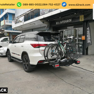 แร็คใส่จักรยาน THULE Velocompact 925 ติดตั้งกับ Toyota Fortuner แร็คจักรยานมือสอง แร็คล็อคจักรยาน โตโยต้า ฟอร์จูนเนอร์