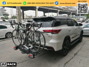 แร็คท้ายจักรยาน THULE Velocompact 925 ติดตั้งกับ Toyota Fortuner แร็คติดจักรยาน แร็คขนจักรยาน โตโยต้า ฟอร์จูนเนอร์