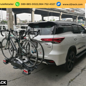แร็คท้ายจักรยาน THULE Velocompact 925 ติดตั้งกับ Toyota Fortuner แร็คติดจักรยาน แร็คขนจักรยาน โตโยต้า ฟอร์จูนเนอร์
