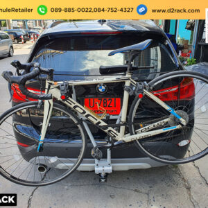 แร็คท้ายรถแขวนจักรยาน THULE Xpress 970 ติดตั้งกับ BMW X1 แร็คจักรยานทําเอง ติดตั้งแร็คจักรยาน บีเอ็ม เอ็กซ์วัน