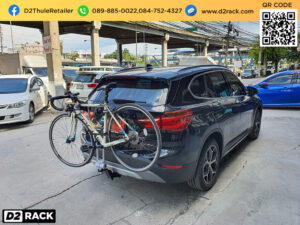 rackจักรยานในรถ THULE Xpress 970 ติดตั้งกับ BMW X1 แร็คท้ายรถแขวนจักรยาน แร๊คจักรยาน บีเอ็ม เอ็กซ์วัน