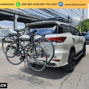 แร็คยึดจักรยานท้ายรถ THULE Xpress 970 ติดตั้งกับ Toyota Fortuner แขวนจักรยานท้ายรถ rackบรรทุกจักรยาน โตโยต้า ฟอร์จูนเนอร์