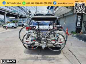 แร็คใส่จักรยานท้ายรถ THULE Xpress 970 ติดตั้งกับ Toyota Fortuner แร็คยึดจักรยานท้ายรถ thaibikerack โตโยต้า ฟอร์จูนเนอร์