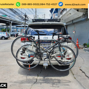 แร็คใส่จักรยานท้ายรถ THULE Xpress 970 ติดตั้งกับ Toyota Fortuner แร็คยึดจักรยานท้ายรถ thaibikerack โตโยต้า ฟอร์จูนเนอร์