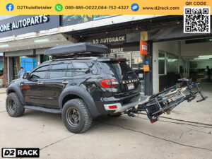 แร็คใส่จักรยาน THULE EasyFold 933 XT ติดตั้งกับ Ford Everest แร็คจักรยานมือสอง แร็คล็อคจักรยาน ฟอร์ด เอเวอเรสต์