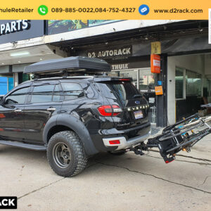 แร็คใส่จักรยาน THULE EasyFold 933 XT ติดตั้งกับ Ford Everest แร็คจักรยานมือสอง แร็คล็อคจักรยาน ฟอร์ด เอเวอเรสต์