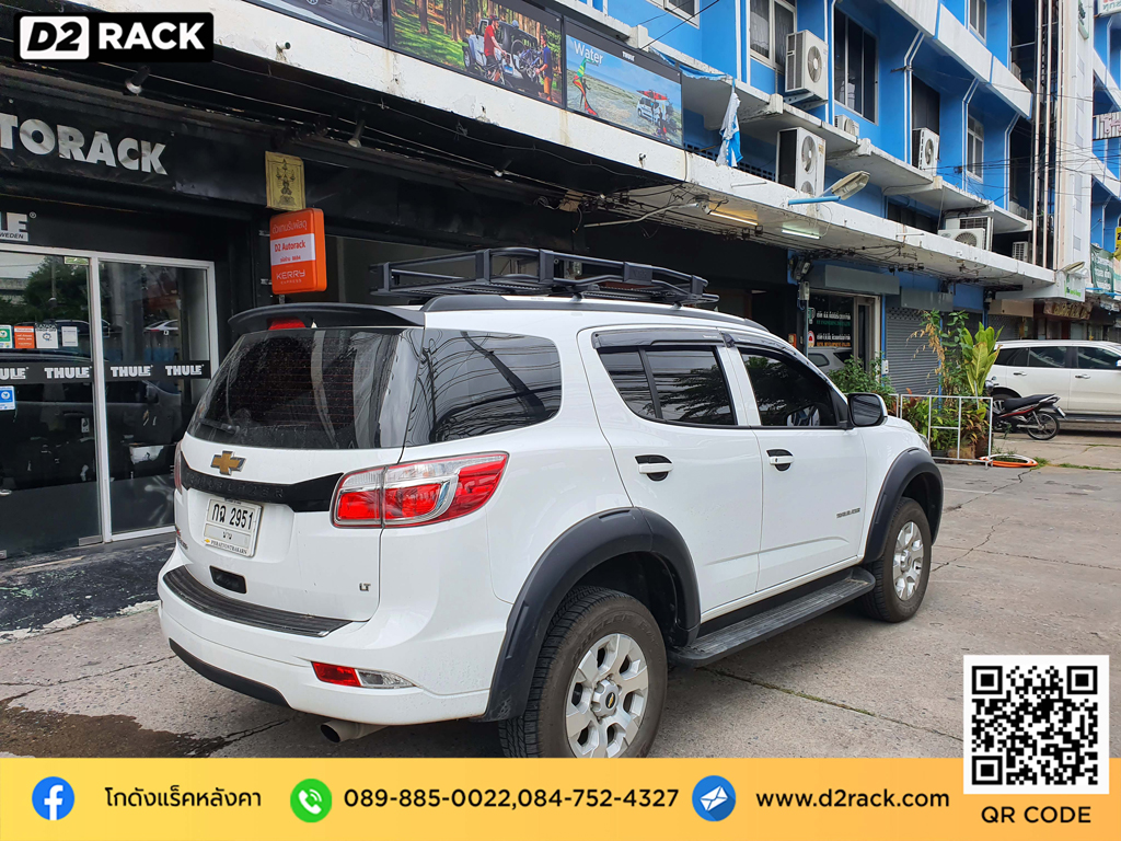 Chevrolet Trailblazer ติดตั้ง ที่วางของบนหลังคา VRK Roofrack รุ่น TRAY 002 100x150 cm
