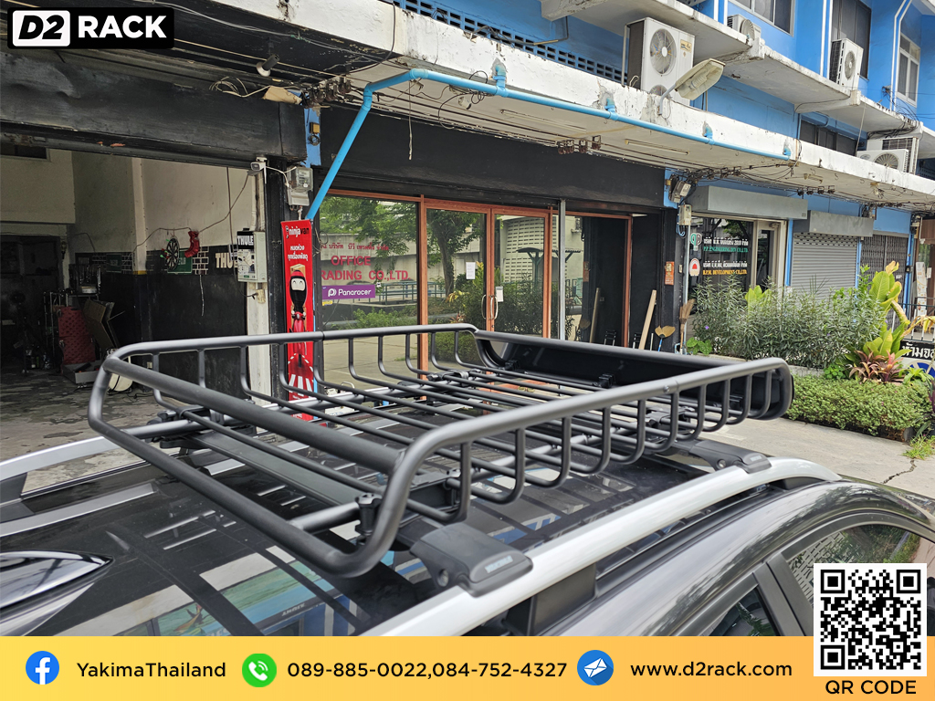 Subaru XV ติดตั้ง ถาดใส่ของบนหลังคา YAKIMA Roofrack รุ่น Load Warrior 100x120 cm