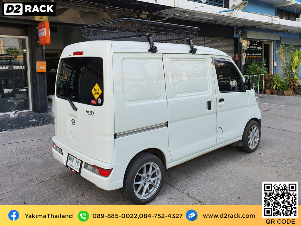 Daihatsu Hijet ติดตั้ง ที่วางของบนหลังคา YAKIMA Roofrack รุ่น MashBasket