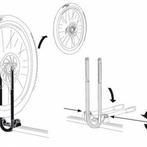 THULE Wheel Carrier 545-2 ติดตั้งง่าย ไม่ก่อให้เกิดความเสียหายกับยางอะไหล่ของลูกค้า