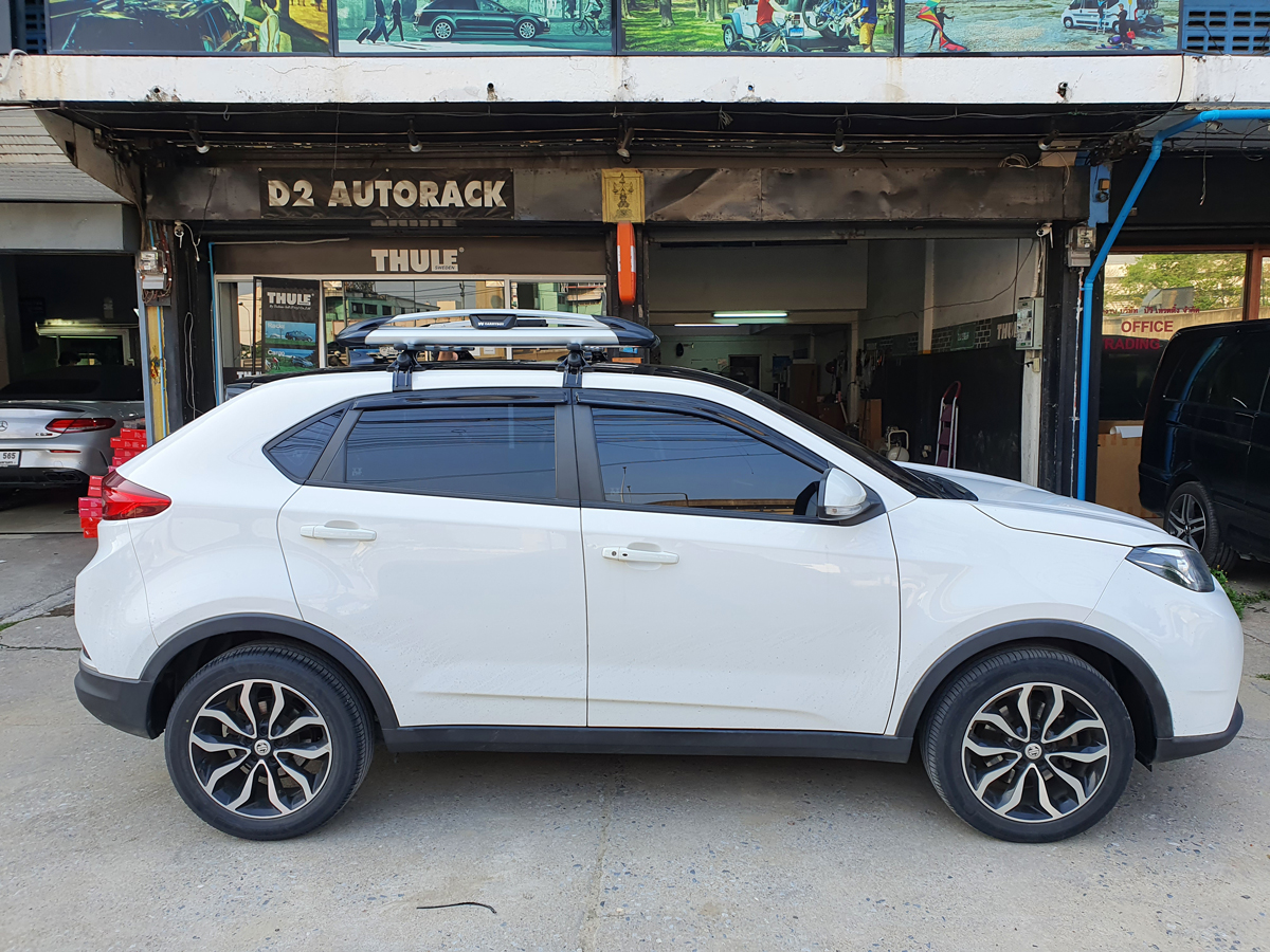 MG GS ติดตั้ง แร็คหลังคารถเก๋ง CARRYBOY Roofrack รุ่น CB550N 100x120 cm