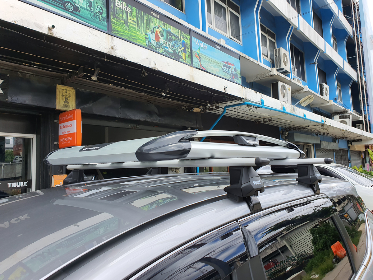 Mitsubishi Xpander ติดตั้ง ถาดวางของบนหลังคา CARRYBOY Roofrack รุ่น CB550N 100x120 cm