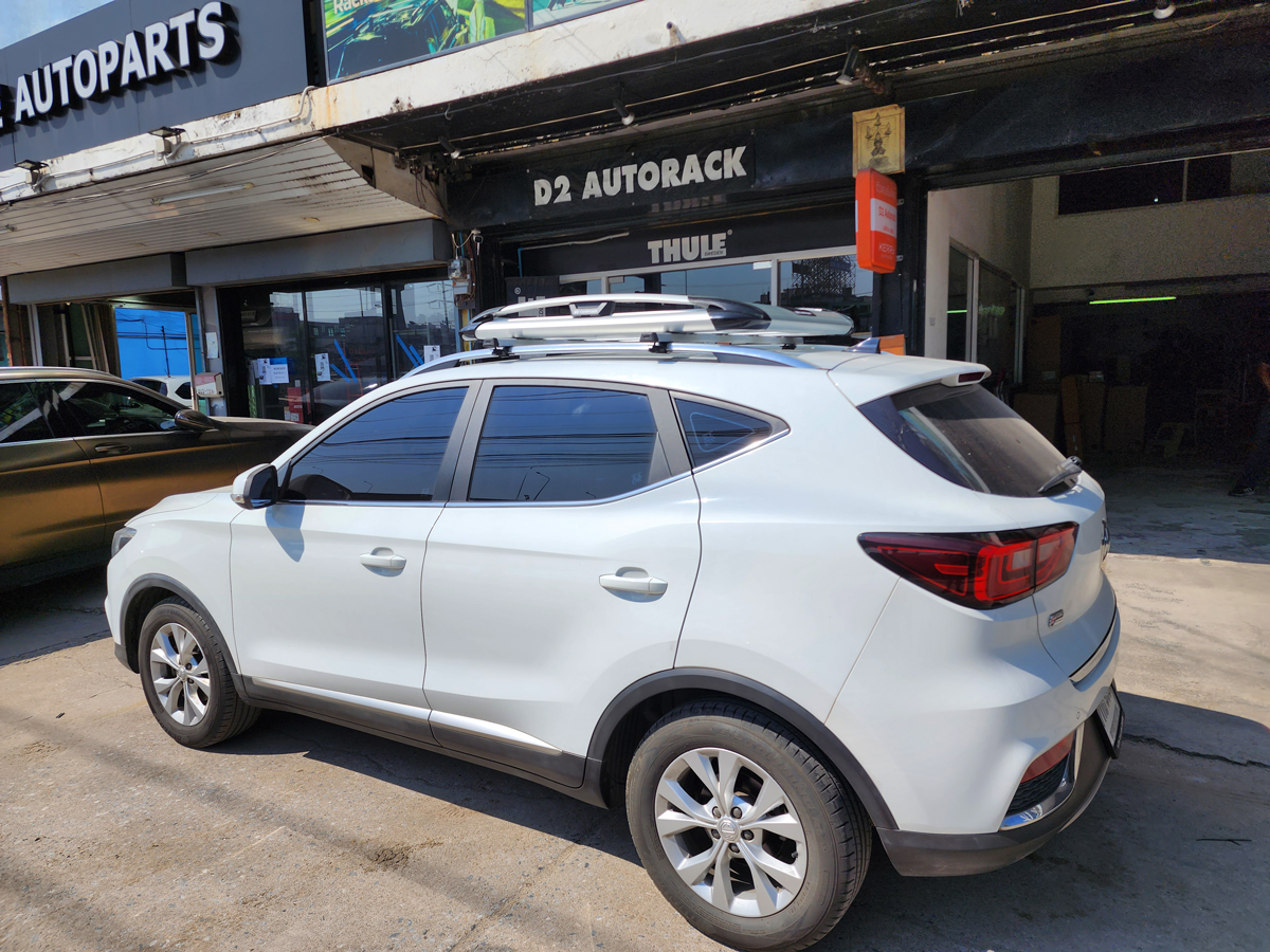 MG ZS ติดตั้ง ตะแกรงใส่ของบนหลังคา CARRYBOY Roofrack รุ่น CB550N 100x120 cm
