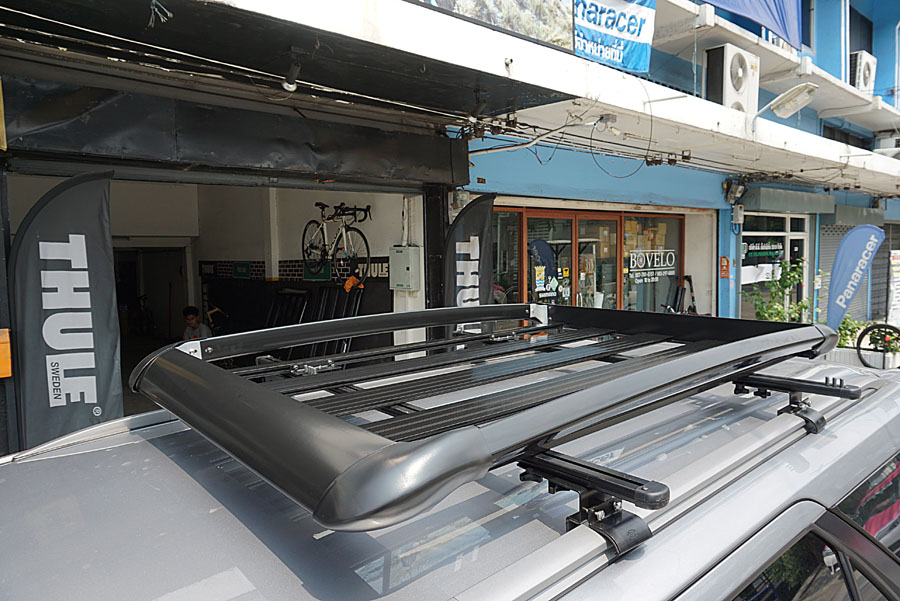 แร็คหลังคา VRK รุ่น Sport 150 แร็คหลังคามือสอง แร็คหลังคากระบะ ซีอาร์เค roofrackbar ติดหลังคารถยนต์ แร็คจักรยานท้ายรถthule แร็คหลังคาออฟโรดมือสอง ขายแร็คจักรยานท้ายรถ คานแร็คหลังคา