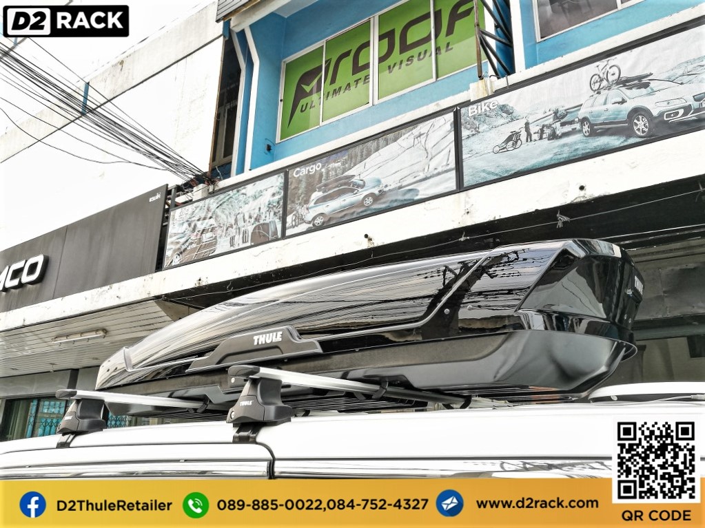 กล่อง ติด หลังคา รถMotion XT XL กล่อง ใส่ สัมภาระ บน หลังคา รถ ขาย roofbox มือ สอง คานขวาง : ผลงานติดตั้ง กล่อง Toyota Alphard อัลพาร์ด