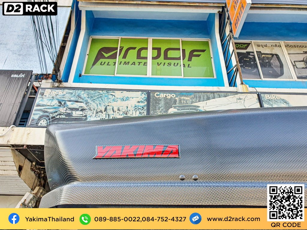 roof box ราคา ถูก Yakima Roofbox SkyBox18 กล่อง ใส่ ของ บน หลังคา รถ แร็คหลังคา กล่อง หลังคา รถ : ผลงานติดตั้ง กล่อง Benz Vito วีโต้