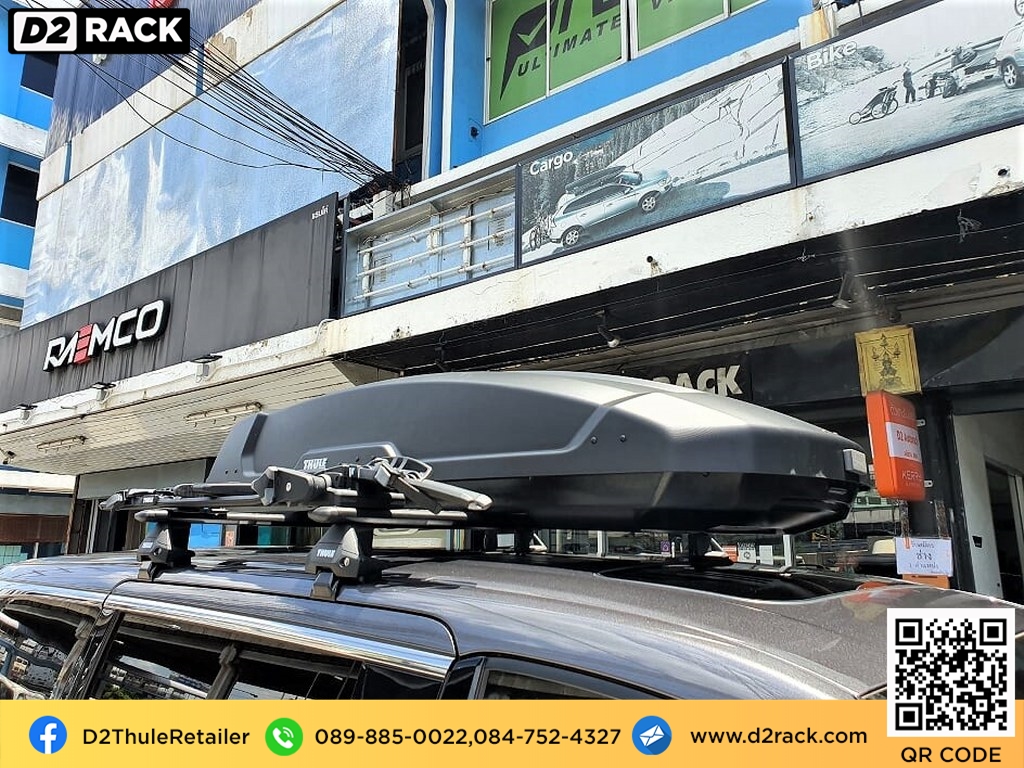  กล่องหลังคารถ thule Force XT XL กล่องสัมภาระบนหลังคามือสอง กล่องวางของบนหลังคา roofbox มือ สอง : ผลงานติดตั้ง กล่องหลังคารถยนต์ roof box Toyota Alphard อัลพาร์ด