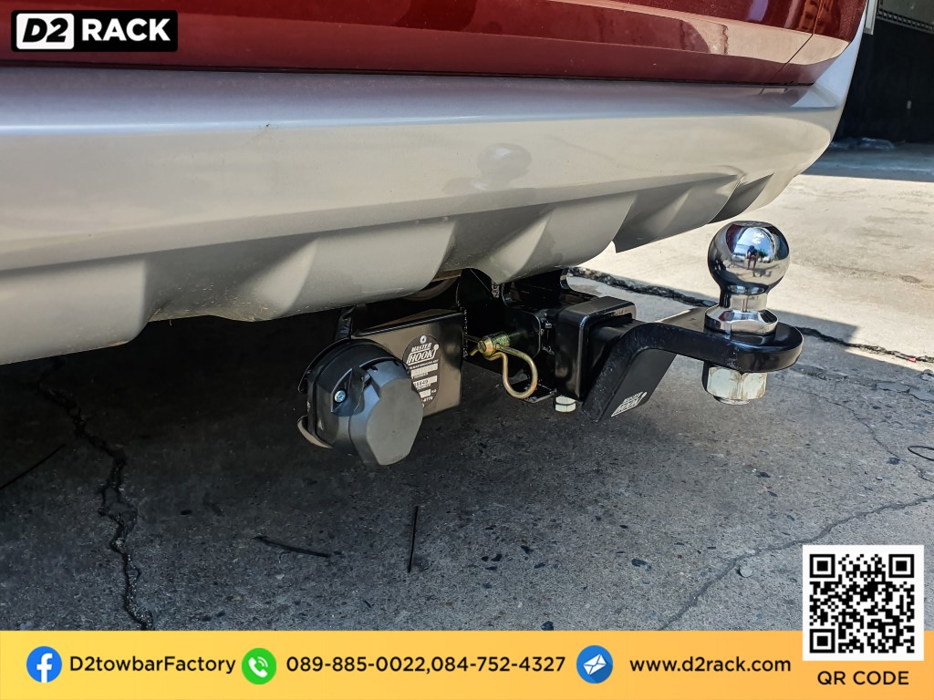 towbar ฟอร์ด เอเวอเรสต์ อุปกรณ์ลากเรือ กันชนลากพ่วง ชุดลากพ่วงเจ็ทสกี ชุดลากหัวบอล : งานติดตั้ง D2towbar ชุดลากเรือ Ford Everest