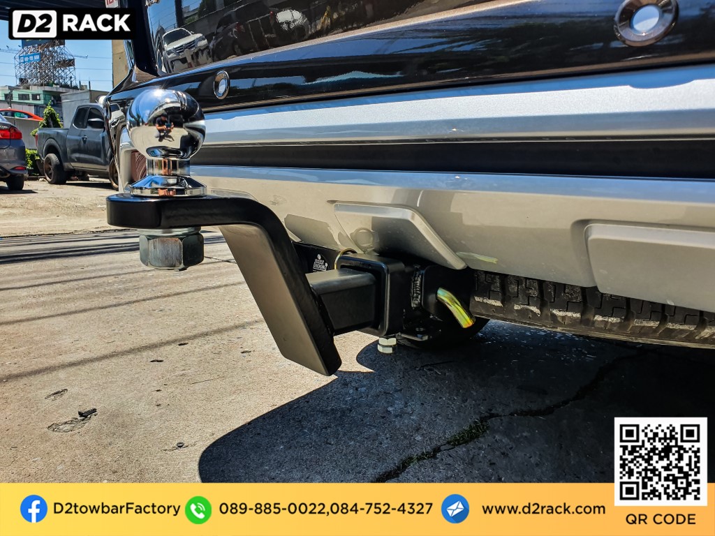 กันชนลากเรือ มิตซูบิชิ ปาเจโร่ สปอร์ต อุปกรณ์เทรลเลอร์ ลากเรือ เทเลอร์ towbar โทว์บาร์ : งานติดตั้ง D2towbar ชุดลากเรือ Mitsubishi Pajero Sport New