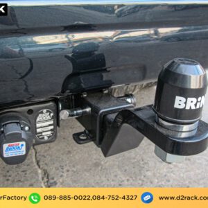 กันชนลากเรือ โตโยต้า พราโด้ อุปกรณ์เทรลเลอร์ ลากเรือ เทเลอร์ towbar โทว์บาร์ : งานติดตั้ง D2towbar ชุดลากเรือ Toyota Prado