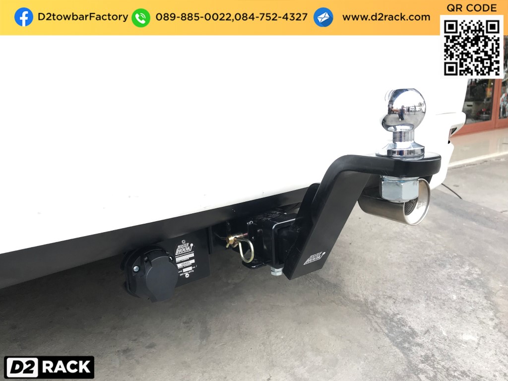 หัวบอลลาก Toyota Vios ลากพ่วงเจ็ทสกี คานลากเรือมือสอง โตโยต้า วีออส : งานติดตั้ง D2towbar ชุดลากเรือ Vios