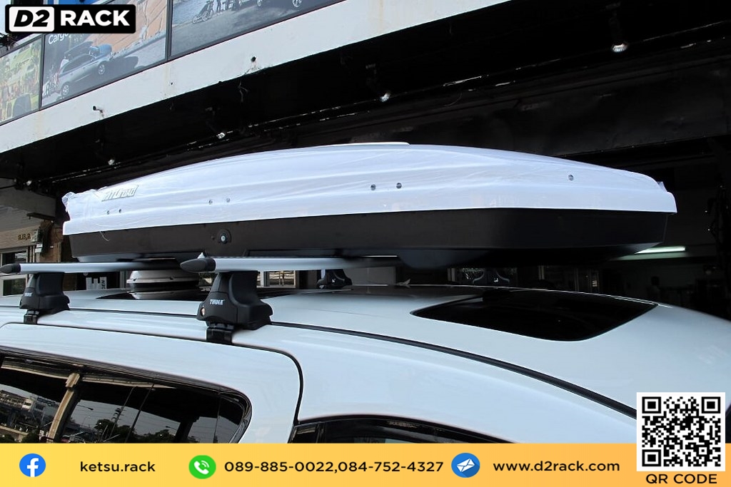 กล่องวางของบนหลังคา KetSu Roofbox L roof box กล่องสัมภาระ บน หลังคา แร็ค หลังคา KetSu มือ สอง ที่วางของบนหลังคา : ผลงานติดตั้ง กล่อง Toyota alphard อัลพาร์ด