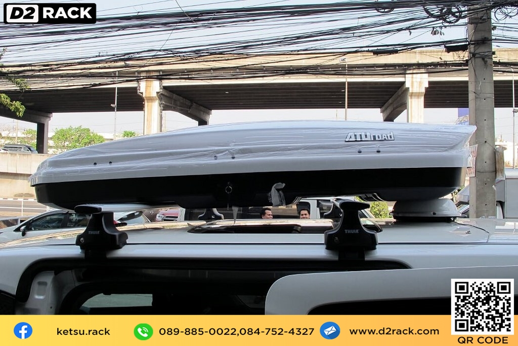 กล่องสัมภาระ KetSu Roofbox L แร็คหลังคา กล่องอเนกประสงค์บนหลังคารถ กล่องสัมภาระบนหลังคา : ผลงานติดตั้ง กล่อง Toyota alphard อัลพาร์ด