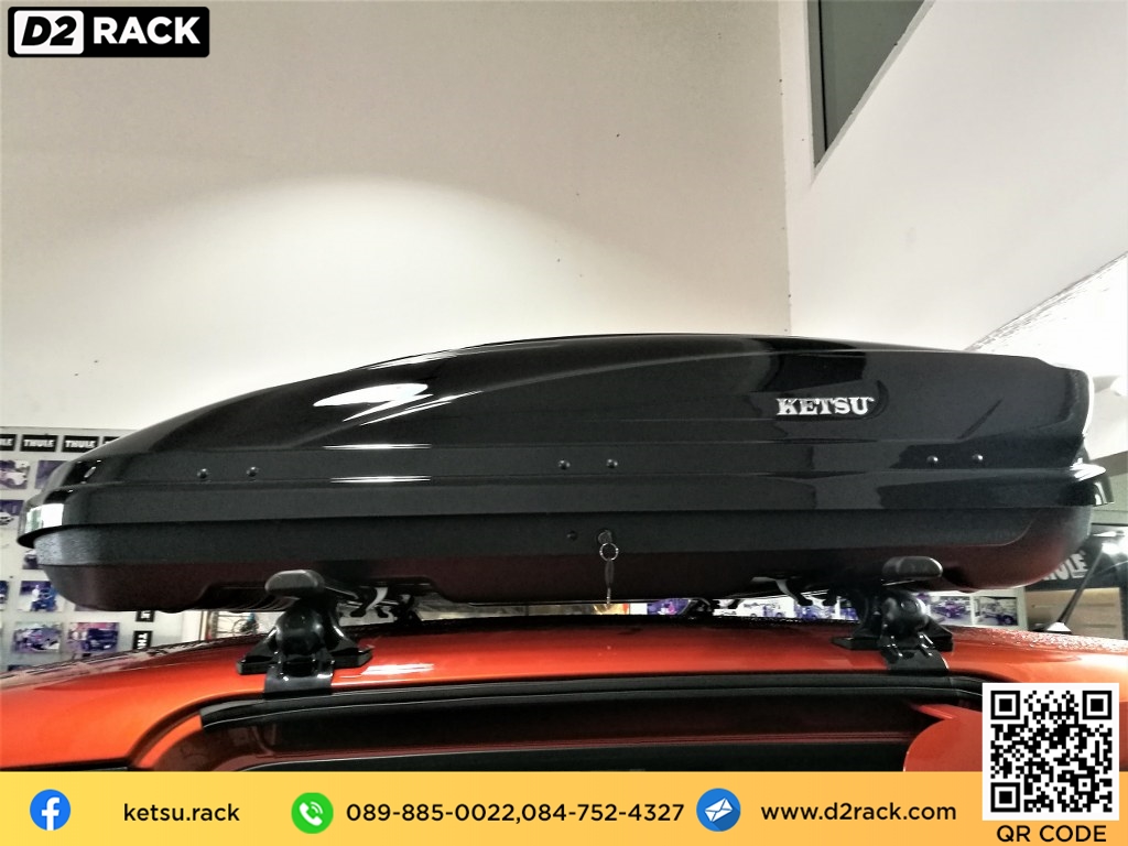 กล่อง ใส่ สัมภาระ บน หลังคา รถ KETSU Roofbox M2 กล่อง RoofBox ขาย roofbox roof box กล่อง สัมภาระ บน หลังคา : ผลงานติดตั้ง Toyota Sienta เซียนต้า
